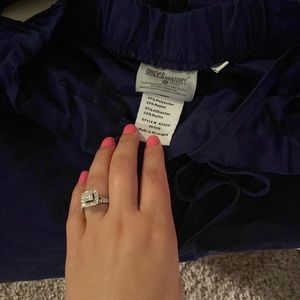 Greys anatomy navy blue scrub pants xs petite